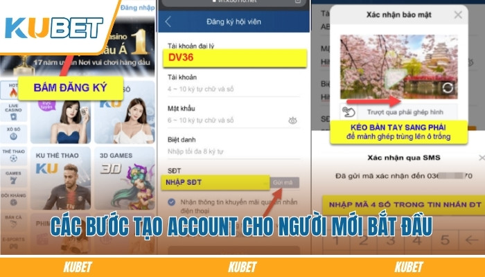 Đăng ký Kubet88 - Mở Tài Khoản Siêu Nhanh Chỉ Trong 30 Giây Các bước đăng ký Kubet88 cho người mới bắt đầu