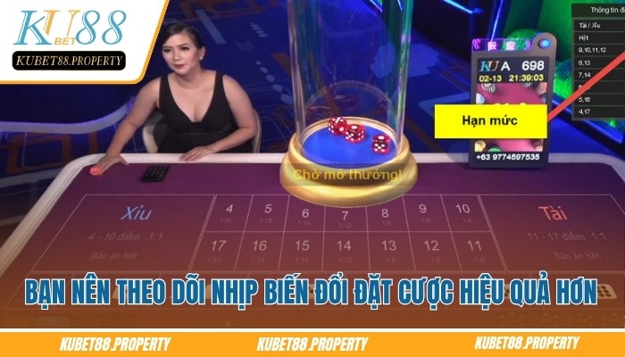 Tài Xỉu Kubet – Khám Phá Cách Chơi Và Mẹo Vào Cửa Chuẩn Bạn nên theo dõi nhịp biến đổi đặt cược tài xỉu Kubet hiệu quả hơn